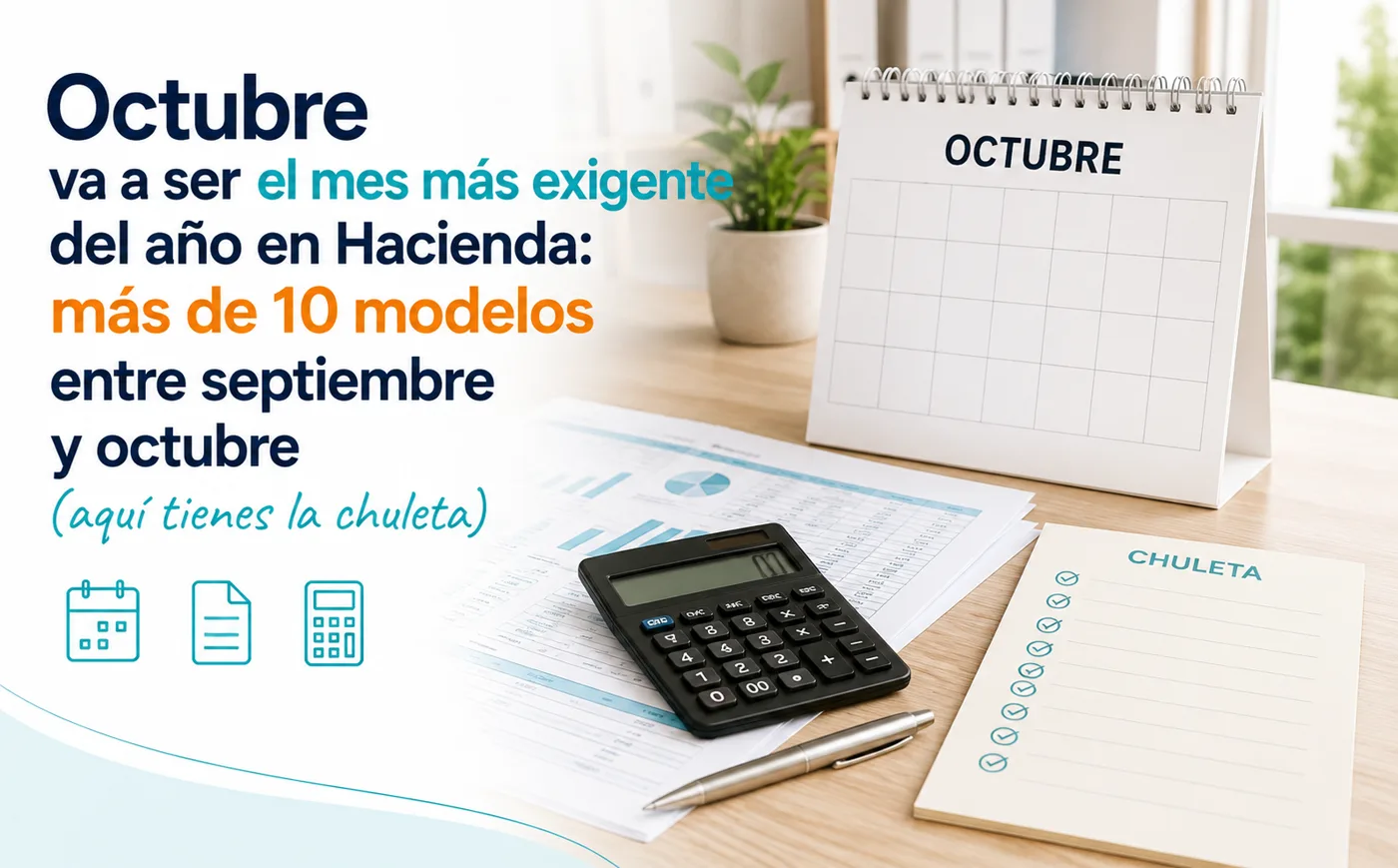 Octubre va a ser el mes más exigente del año en Hacienda: más de 10 modelos entre septiembre y octubre (aquí tienes la chuleta)